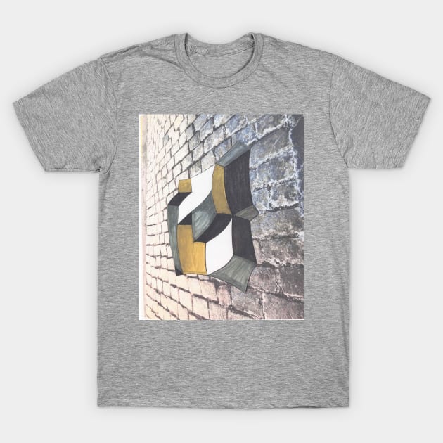 COBBLESTONE ILLUSION T-Shirt by TheFlatlyIllusionalStore